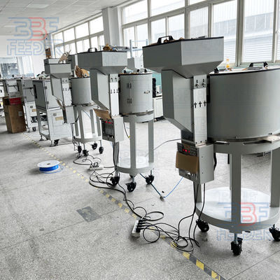 Soundproof Enclosure Bowl Feeder Machine PU Coating Hopper Vibrating Feeder
