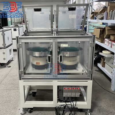 Lower Noise Bowl Feeder Machine Dust Cover Double Feeding Vibratory Parts Feeder