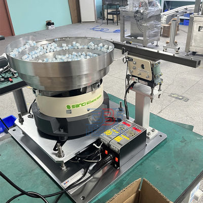 Rotary Vibratory Bowl Feeder Plastic Parts Two Lanes Vibrating Feeding Machine