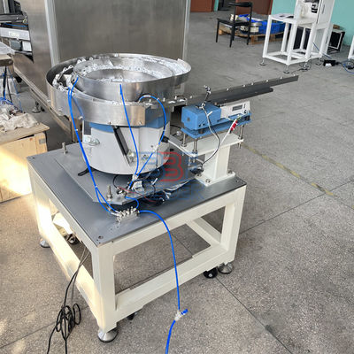 Rotary Vibratory Bowl Feeder Plastic Parts Two Lanes Vibrating Feeding Machine