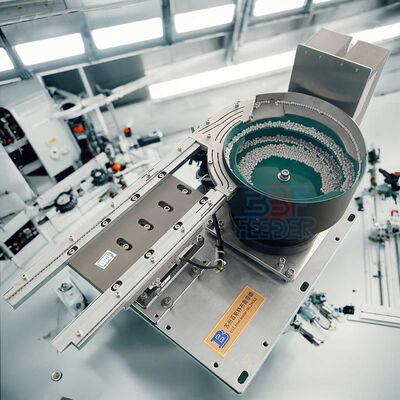 Polishing Or PU Coating Vibratory Bowl Feeder Green Or Based On Customers Requirement Automatic Part Feeding Solution