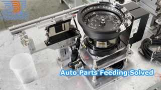 Electromagnetic Vibratory Bowl Feeder Customized Auto Metal Parts Feeding System