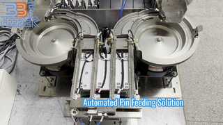 Customized Automatic 304 Stainless Steel Electrical Connector Metal Pins Vibrating Bowl Feeder